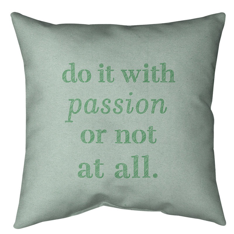 Coussin de sol inspiration passion, 40 po x 40 po, Vert