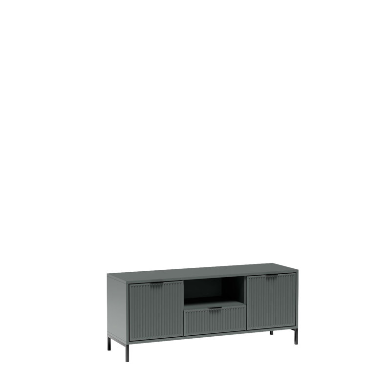 Unfinished TV Stand, 56cm H x 135cm L x 41cm W, Stone Green