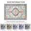 Oriental Area Rug, Vintage Low Pile Non-Slip Machine Washable Area Rug-711819488