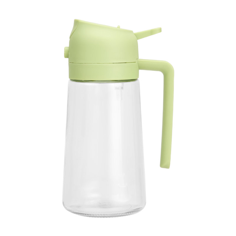 Single Oil / Vinegar Cruet, 20cm H x 8.9cm W x 8.9cm D, Green