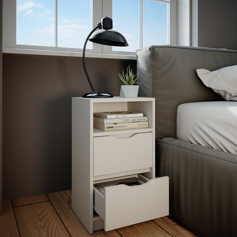 Alsen 38 cm W Bedside Table