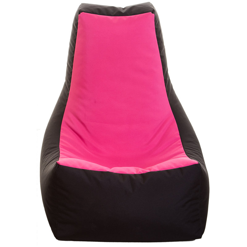 Polyester Outdoor Friendly Refillable Bean Bag Lounger, Pink