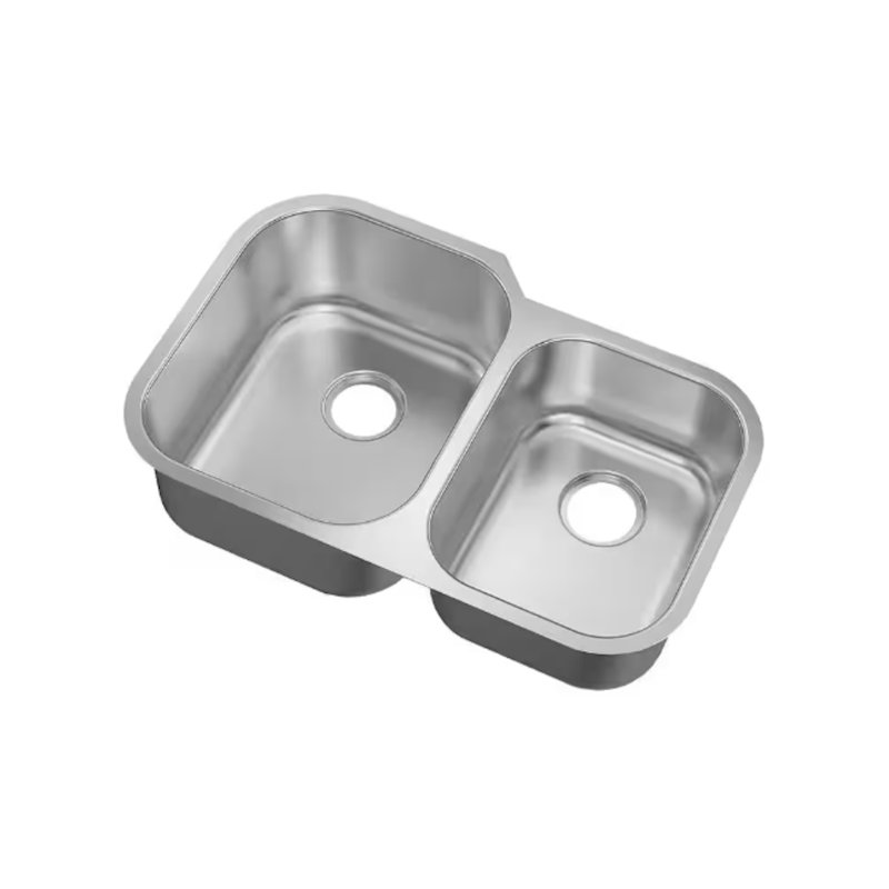 Stainless Steel 60/40 Double-Bowl Kitchen Sink