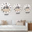 Abstrait soleil et lune dans les montagnes III - horloge murale moderne-60328779