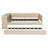 Full Size Upholstered Platform Bed with Storage Shelves, Desk, Charging Station and Trundle-1721038858