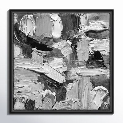 Carrey Abstract Wonder 1 - Cadre flottant, peinture sur toile