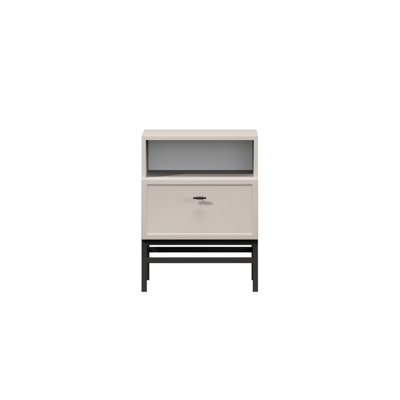 Bagga 45cm W Manufactured Wood Bedside Table
