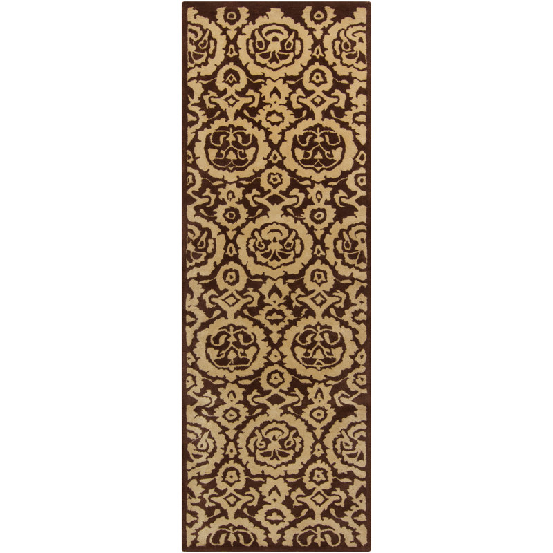 Wool Geometric Indoor Rug, Runner 2'6" x 7'6"