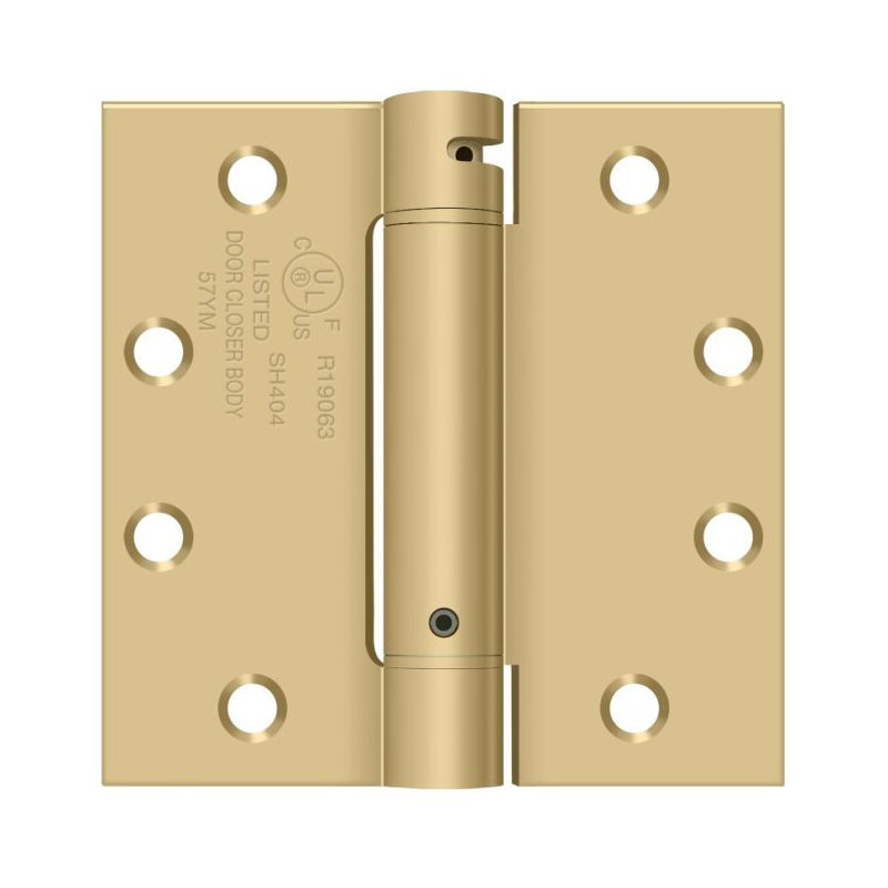 Steel Hinge, Brushed Brass