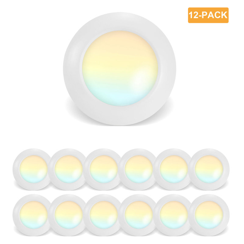 7.48" Selectable CCT New Construction IC LED Recessed Lighting Kit