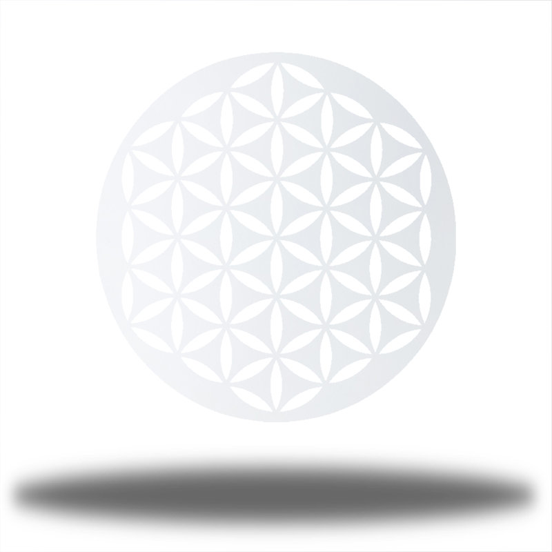 Décoration murale Infinity Mandala, Blanc, H 30 po x l 30 po x P 0,0625 po