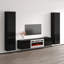 Meuble audio-vidéo flottant noir 103,6 po Luxe-Luxe-1535279797