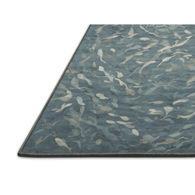 Tapis gris soyeux et moelleux, Rectangle 5 pi x 7 pi