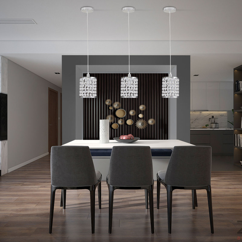 Luminaire suspendu 1 lumière (ensemble de 2)
