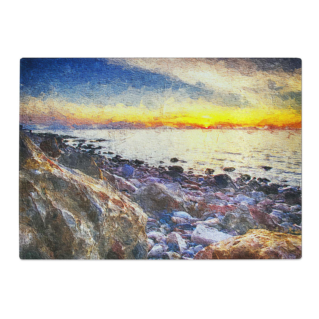 Tempered Glass Ocean View in Murcia Spain Chopping Board