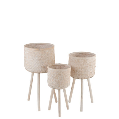 3 Piece Wood Tabletop Dish Set