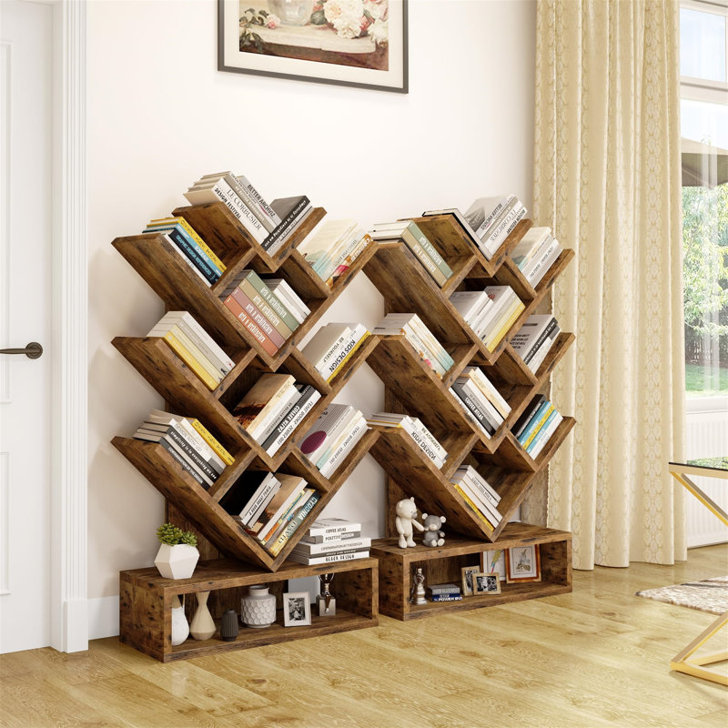 Aengus 103cm H x 57cm W Bookcase, Brown