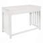 Bureau, meuble moderne 1 pièce avec 2 tiroirs et tiroir à clavier blanc