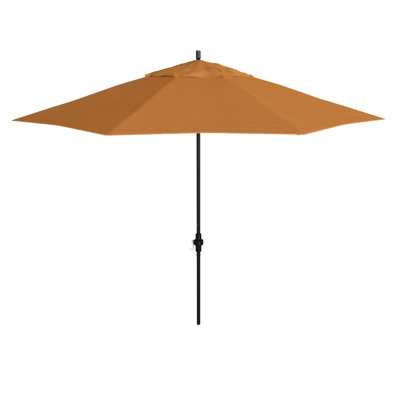 Parasol de patio noir mat 11 pi