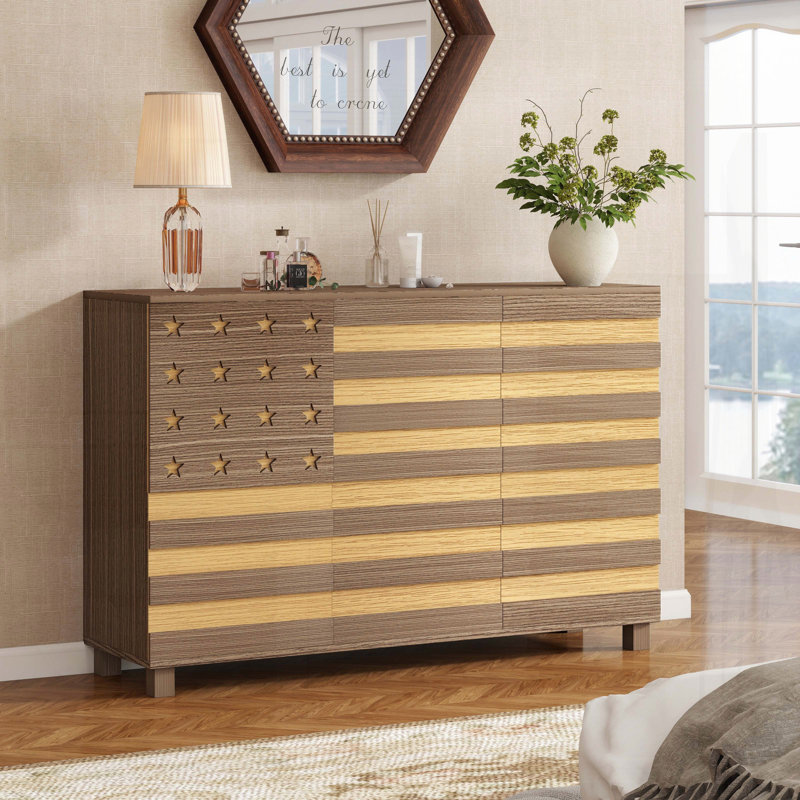 Buffet 55 "avec artisanat sculpté à la main et tablettes réglables
