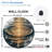 Elegant Water Ripple Wall Clock Decor Art - 12'' Modern Glass Wall Clock