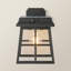 Matte Black 24cm H Solar Powered Integrated LED Outdoor Wall Lantern