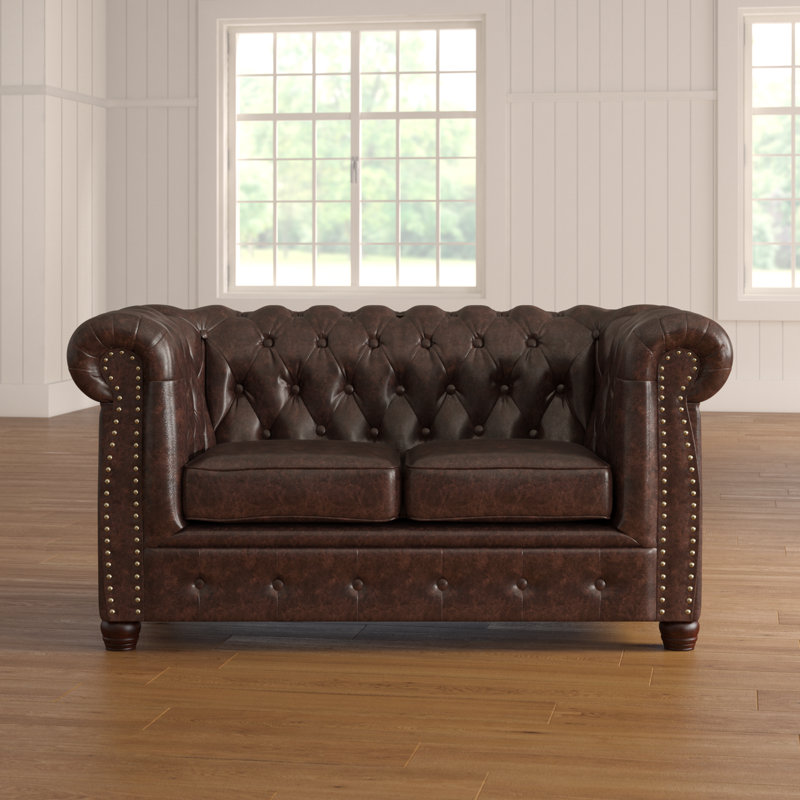 Batch Faux Leather Loveseat