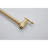 Brushed Gold Wall Mount Pot Filler Faucet - Folding Arm, 360 Swivel, Quality Brass, Double Handles For Smooth Water Flow, Surface, Space Saving Kitchen Use In Rotation, Brass Body, Seamless Flow-1249806861