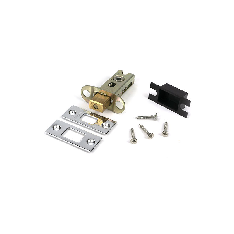 Aged Brass 2½" Heavy Duty Tubular Deadbolt, Polished Chrome