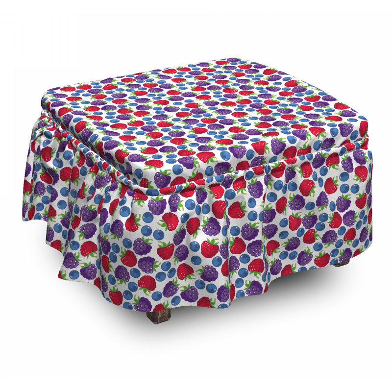 Housse pour repose-pieds sauvages fruits