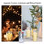Bougie sans flamme sans parfum avec support en plastique-918856421