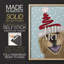 «Christmas Golden Retriever and Spring Santa Hat», reproduction encadrée - bois massif-285207104-285207105
