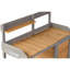 Outdoor Wooden Potting Bench Table with Sink and Storage for Gardening