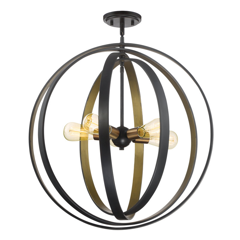 Viviano 5 - Light Dimmable Globe Chandelier