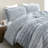 Coma Inducer Softer than Soft Frosted Gray Stripe Oversized Comforter Set-93574072
