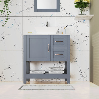 Kyonne Bathroom Vanity with Top