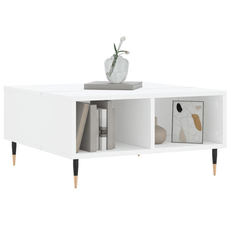 Malvoisin Coffee Table 60x60x30 cm Engineered Wood, White