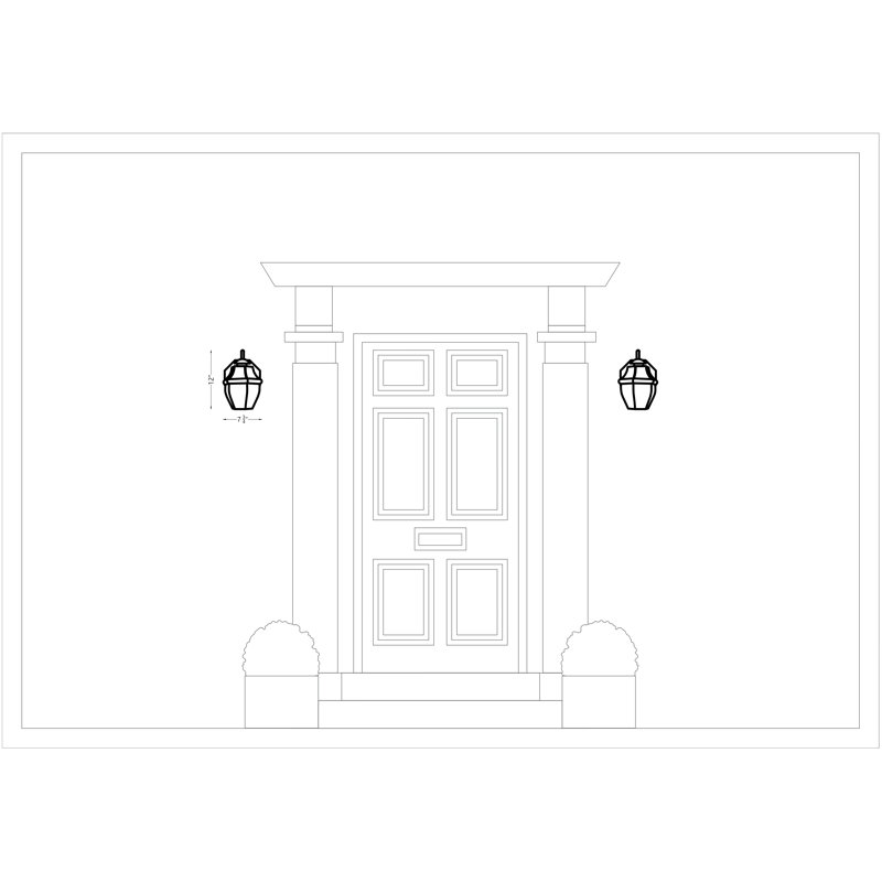 Lancaster One Light Outdoor Wall Lantern from Generation Lighting , Polished Brass