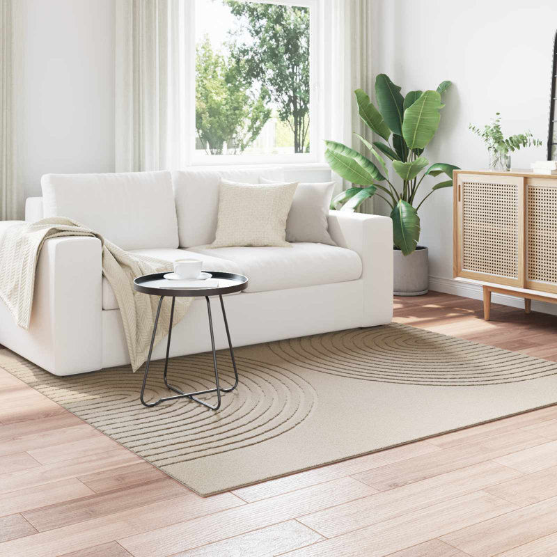 Modern Indoor Rug, Beige, Square 200 cm
