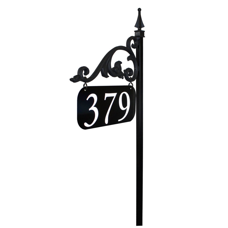 Annandale Double-Sided Reflective Yard Address Post- 30", Yes