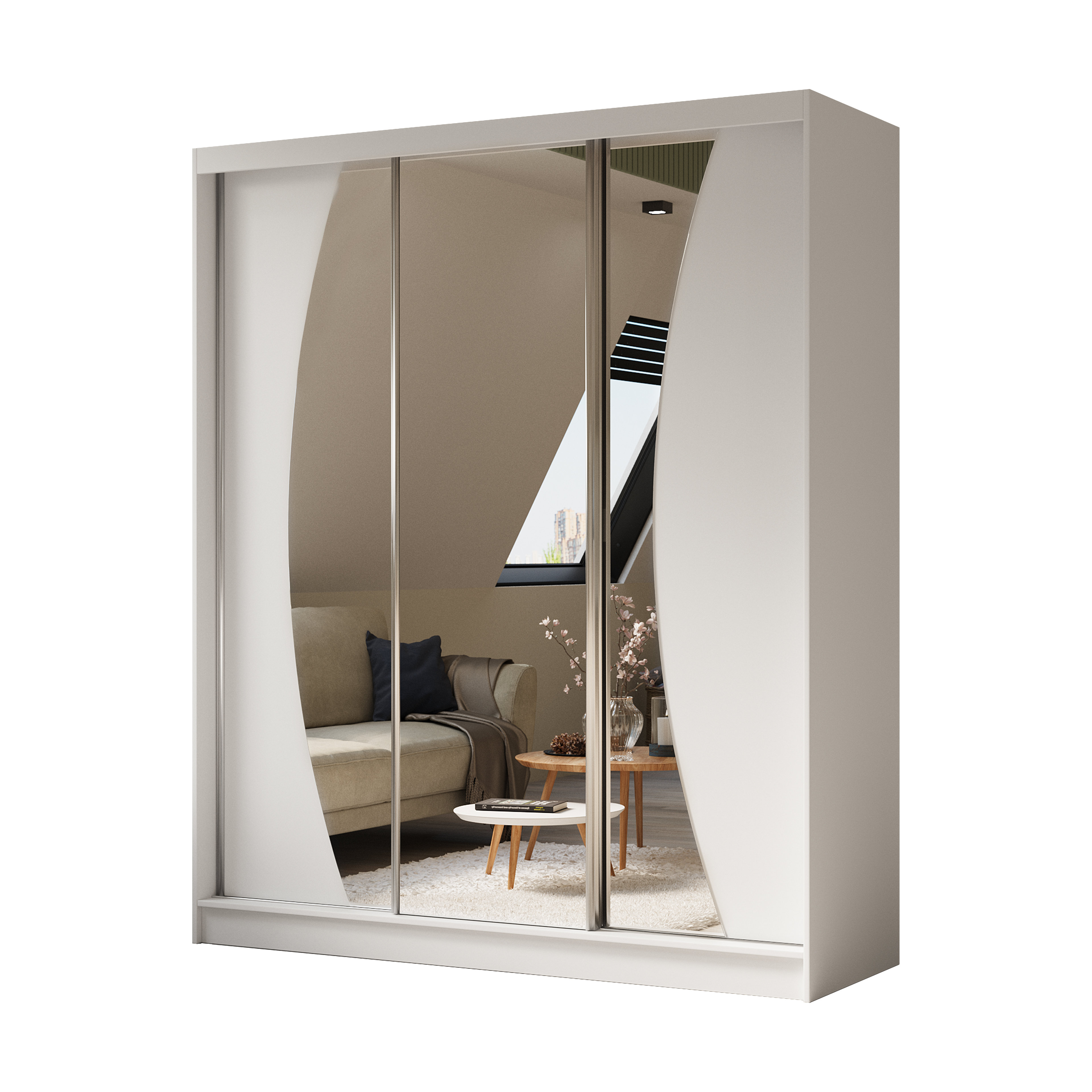 Brayden Studio Pheobe 3 Door Sliding Wardrobe & Reviews Wayfair.co.uk