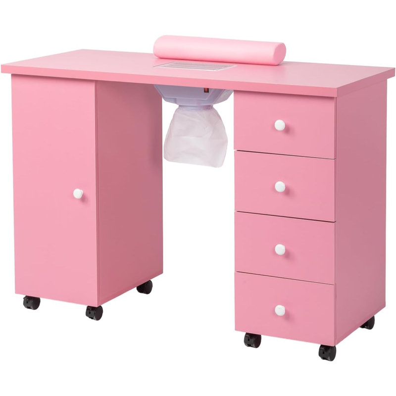 Organisateur de maquillage en bois Mendivil, Blanc