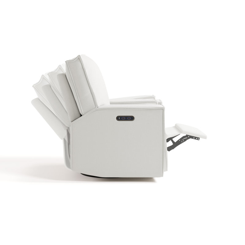 Texas Nursery Power Recliner Swivel Glider , Ivory Basketweave