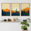 «Southwest Desert Plant Mountain Landscape Nature», impression numérique sur toile 3 pièces-119461087-94433890-94433891