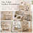 Double Layer White Marble Entryway Console Table