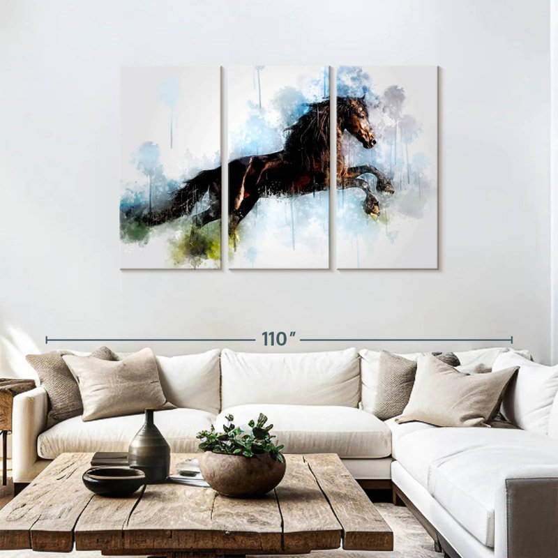 Brampt Horse Courir, H 48 po x l 74 po