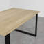 Brinegar Oak Metal Base Dining Table-983811844-983811962