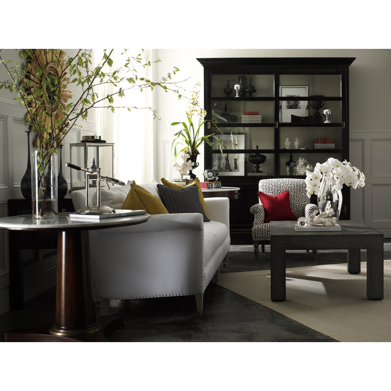Paris 97" Rolled Arm Sofa, Dewitt Black