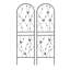 2 Pack Metal Garden Trellis 71" X 19.7" Rustproof Trellis For Climbing Plants Outdoor Flower Support, Black