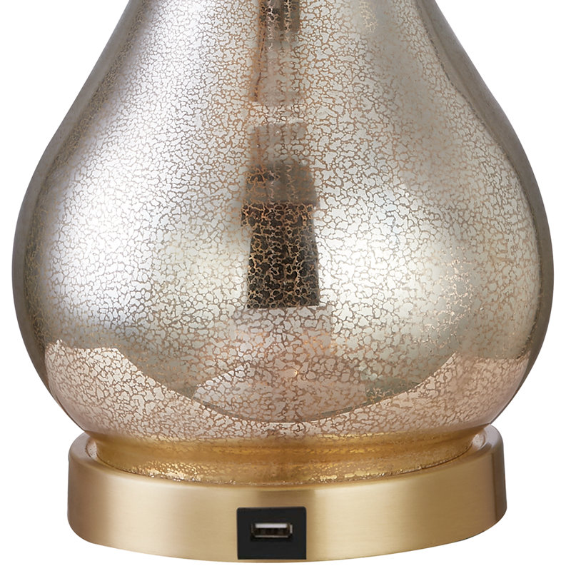Lampe de table 26 "Brun Glam, Doré